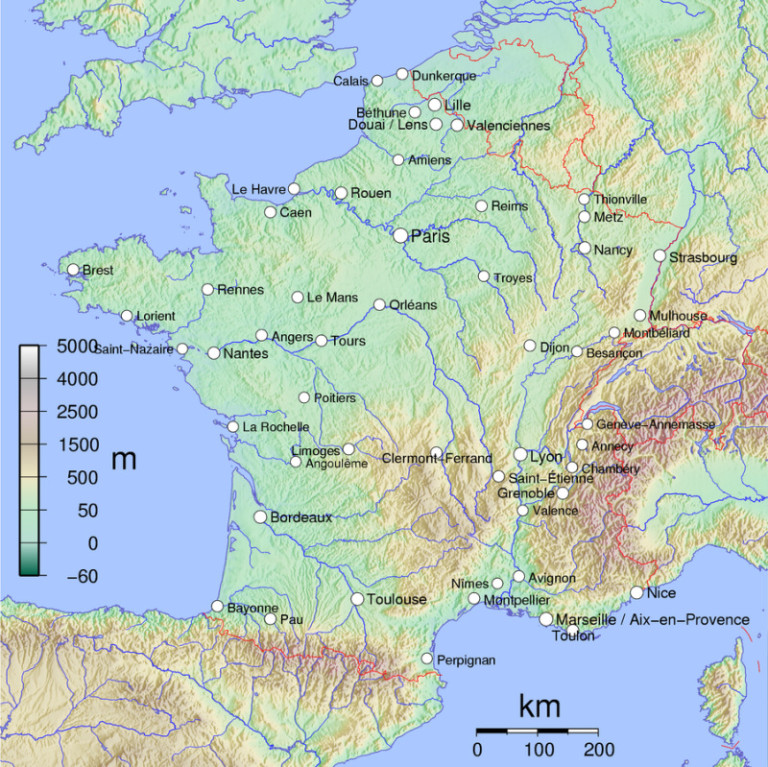 Kartor över Frankrike | Om Frankrike